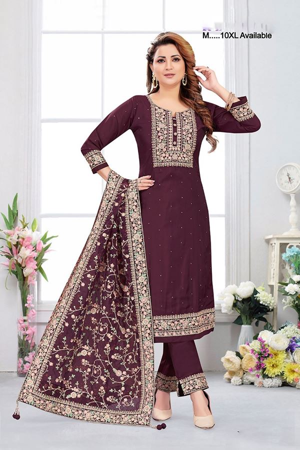 Picture of  Appealing Designer Straight Cut Suit for Festivals, Sangeet, and Parties