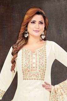 Picture of  Trendy Designer Straight Cut Suit for Festivals, Sangeet, and Parties