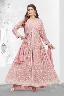 Picture of  Stunning Georgette Designer Anarkali Suit for Festivals, Sangeet, and Parties
