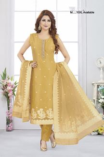 Picture of Striking Designer Straight Cut Suit for Haldi, Engagement, and Sangeet