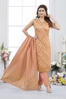 Picture of  Classy Designer Straight Cut Suit for Festivals, Sangeet, and Parties