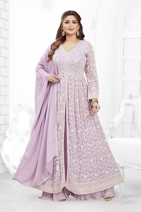 Picture of  Irresistible Georgette Designer Anarkali Suit for Festivals, Sangeet, and Parties