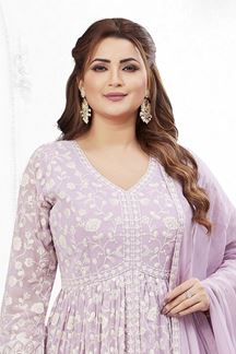 Picture of  Irresistible Georgette Designer Anarkali Suit for Festivals, Sangeet, and Parties