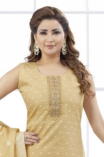 Picture of  Pretty Designer Straight Cut Suit for Haldi, Sangeet, and Parties