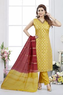 Picture of  Royal Designer Straight Cut Suit for Haldi, Sangeet, and Parties