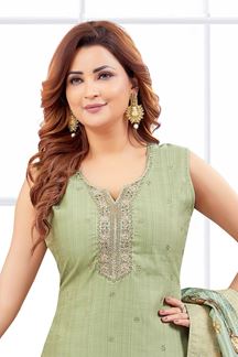 Picture of  Irresistible Designer Straight Cut Suit for Festivals, Sangeet, and Parties