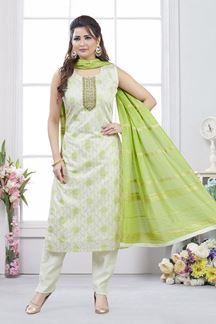 Picture of  Lovely Designer Straight Cut Suit for Festivals, Sangeet, and Parties