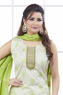 Picture of  Lovely Designer Straight Cut Suit for Festivals, Sangeet, and Parties