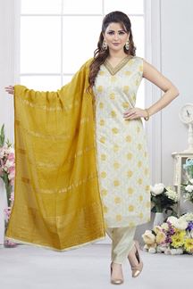 Picture of  Charming Designer Straight Cut Suit for Festivals, Sangeet, and Parties