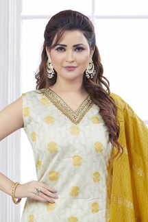Picture of  Charming Designer Straight Cut Suit for Festivals, Sangeet, and Parties