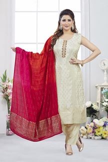 Picture of  Exuberant Designer Straight Cut Suit for Festivals, Sangeet, and Parties