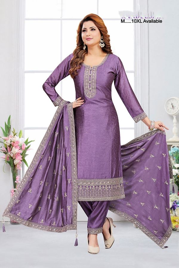 Picture of  Flamboyant Designer Straight Cut Suit for Festivals, Sangeet, and Parties