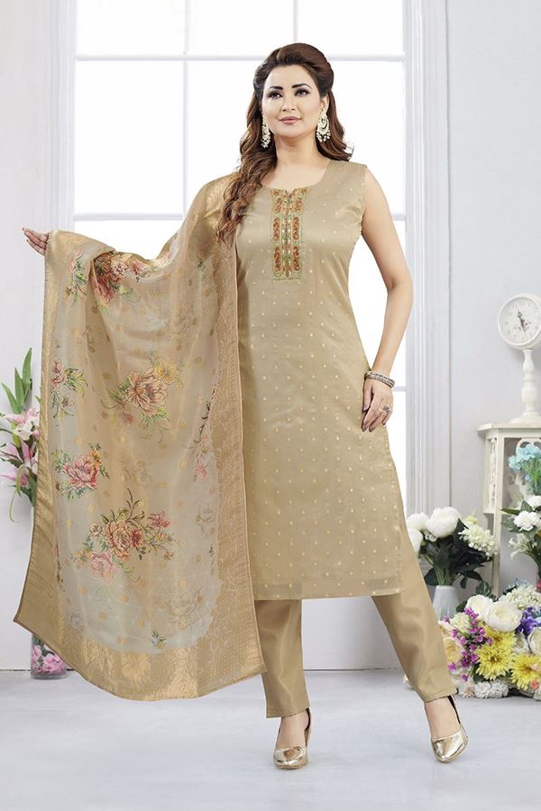 Picture of  Appealing Designer Straight Cut Suit for Festivals, Sangeet, and Parties
