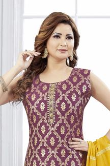 Picture of  Flawless Designer Straight Cut Suit for Engagement, Reception, and Festivals