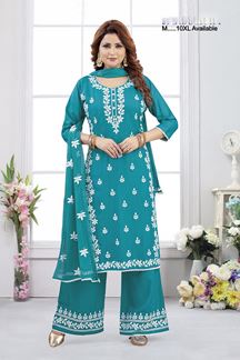 Picture of  Mesmerizing Designer Straight Cut Suit for Festivals, Sangeet, and Parties