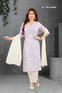 Picture of  Flamboyant Designer Straight Cut Suit for Festivals, Sangeet, and Parties
