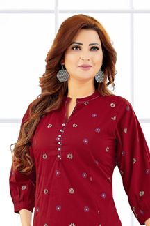 Picture of  Amazing Maroon Designer Co-Ord Set for Sangeet and Parties