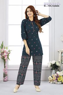 Picture of Classy Blue Designer Co-Ord Set for Sangeet and Parties