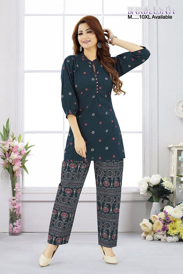 Picture of Classy Blue Designer Co-Ord Set for Sangeet and Parties