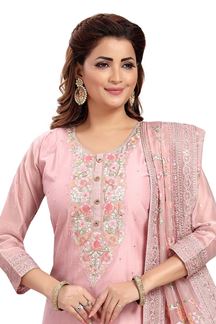 Picture of  Enticing Designer Straight Cut Suit for Festivals, Sangeet, and Parties