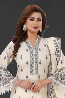 Picture of  Lovely Designer Straight Cut Suit for Festivals, Sangeet, and Parties