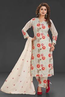 Picture of  Exuberant Designer Straight Cut Suit for Festivals, Sangeet, and Parties