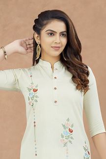 Picture of  Attractive Beige Designer Co-Ord Set for Sangeet and Parties