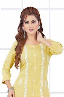 Picture of  Breathtaking Lemon Designer Co-Ord Set for Haldi, Sangeet, and Parties
