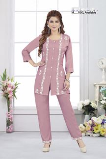 Picture of  Alluring Dusty Peach Designer Co-Ord Set for Sangeet and Parties
