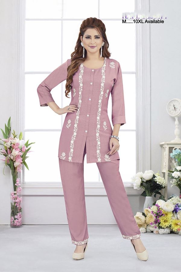 Picture of  Alluring Dusty Peach Designer Co-Ord Set for Sangeet and Parties