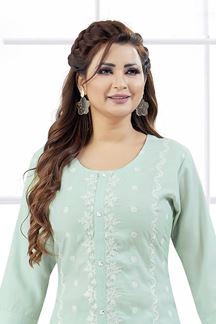 Picture of  Spectacular Pista Designer Co-Ord Set for Mehendi, Sangeet, and Parties