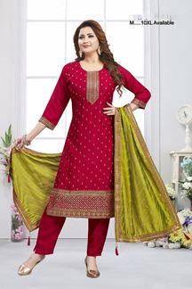 Picture of  Exquisite Designer Straight Cut Suit for Festivals, Sangeet, and Parties