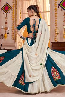 Picture of  Charming Viscose Cotton Designer Navratri Lehenga Choli for Garba Dance and Festival Celebrations