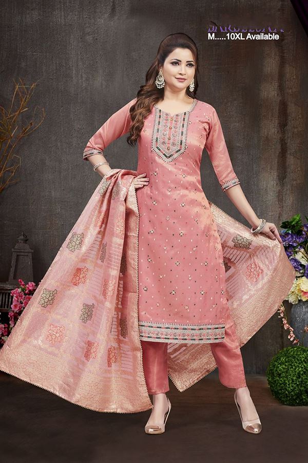 Picture of  Attractive Designer Straight Cut Suit for Festivals, Sangeet, and Parties
