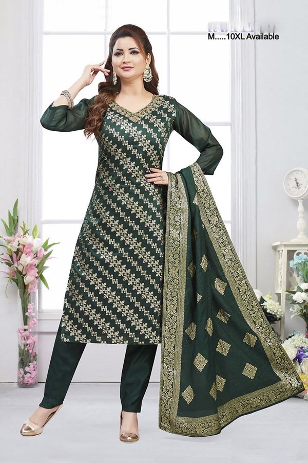 Picture of  Heavenly Designer Straight Cut Suit for Mehendi, Sangeet, and Parties
