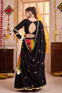 Picture of  Breathtaking Viscose Cotton Designer Navratri Lehenga Choli for Garba Dance and Festival Celebrations