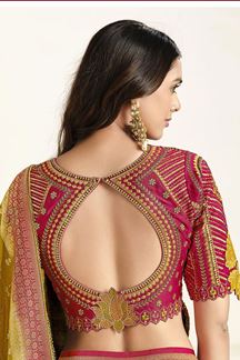 Picture of  Amazing Silk Designer Saree for Wedding, Reception, and Mehendi