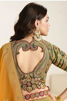 Picture of  Surreal Silk Designer Saree for Wedding, Reception, and Haldi