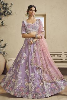 Picture of Surreal Lavender Designer Bridal Lehenga Choli for Engagement, Wedding, and Reception