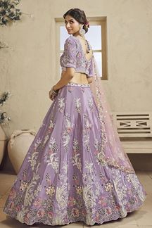 Picture of Surreal Lavender Designer Bridal Lehenga Choli for Engagement, Wedding, and Reception