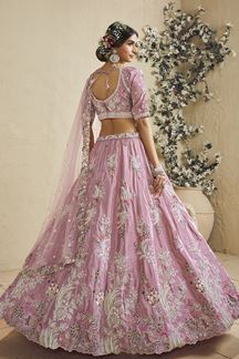 Picture of  Exuberant Pink Designer Bridal Lehenga Choli for Engagement, Wedding, and Reception