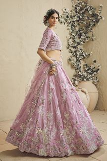 Picture of  Exuberant Pink Designer Bridal Lehenga Choli for Engagement, Wedding, and Reception