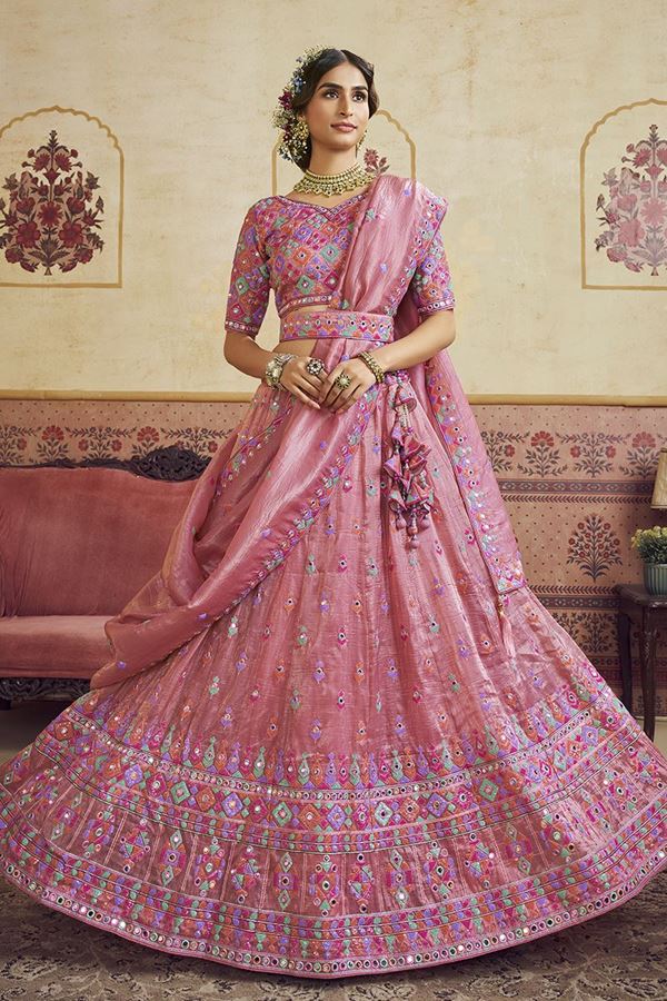 Picture of  Marvelous Organza Designer Bridal Lehenga Choli for Engagement and Reception
