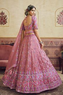 Picture of  Marvelous Organza Designer Bridal Lehenga Choli for Engagement and Reception