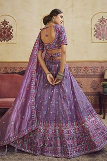 Picture of Charming Organza Designer Bridal Lehenga Choli for Engagement and Reception