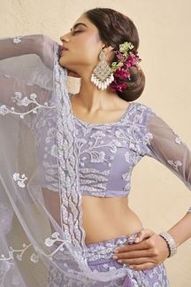 Picture of Lovely Net Designer Bridal Lehenga Choli for Engagement and Reception
