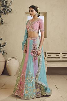 Picture of Aesthetic Georgette Designer Bridal Lehenga Choli for Engagement, Wedding, and Reception