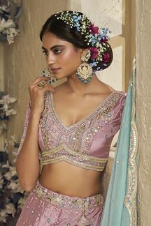 Picture of  Royal Pink Designer Bridal Lehenga Choli for Engagement, Wedding, and Reception