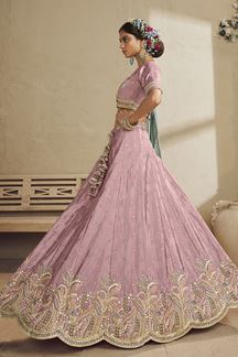 Picture of  Royal Pink Designer Bridal Lehenga Choli for Engagement, Wedding, and Reception