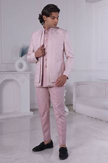 Picture of  Amazing Light Pink Designer Men’s Indo-Western for Engagement and Reception